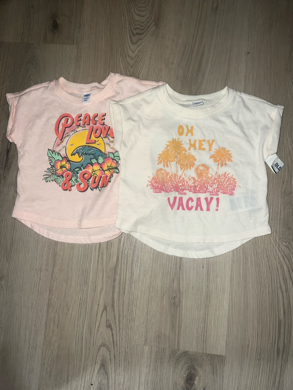 Old Navy Toddler Tee Bundle 18-24M Vacay Palm Tree Peace Love Sun NWT